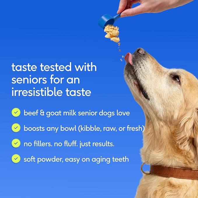 Native Pet Senior Daily Dog Vitamins & Supplements – 12-in-1 Dog Multivitamin Powder for Senior Dogs – Supports Mobility, Cognition, Digestion, Immune Health & More – 60 Scoops