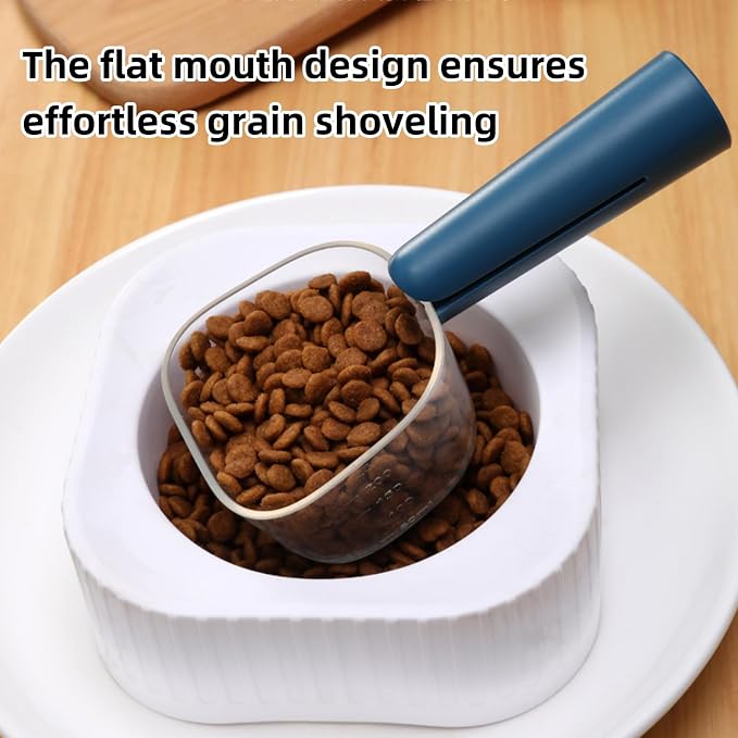 Pet Cat Dog Food Scoop, Dog Food Cup Capacity Cat Food Scooper With Sealing Clip, Ice, Coffee Bean, Flour Scoop Pink