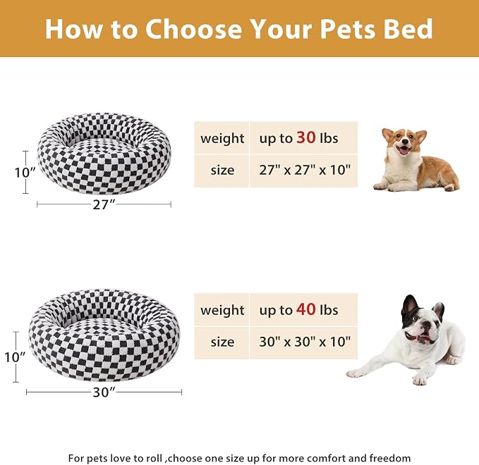 BFPETHOME Dog Beds for Large Dogs, Orthopedic Dog Bed for Medium Large Dogs,Big Waterproof Couch Pet Bed with Removable Washable Cover