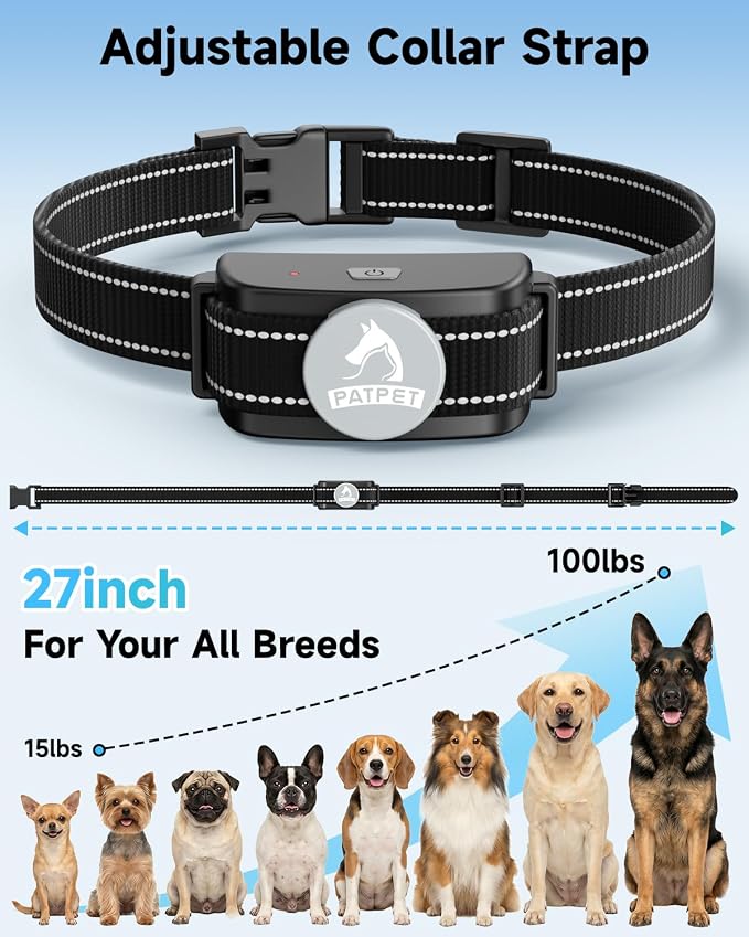 PATPET Dog Shock Collar for 2 Dogs - Dog Training Collar with Remote