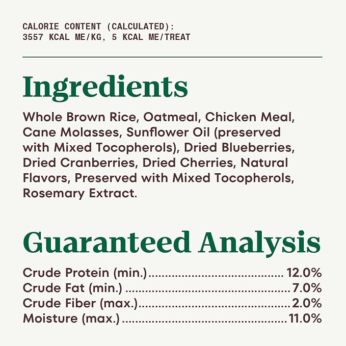 Nutro Crunchy Dog Treats with Real Mixed Berries, Training Treats for Dogs, 10 oz. Bag