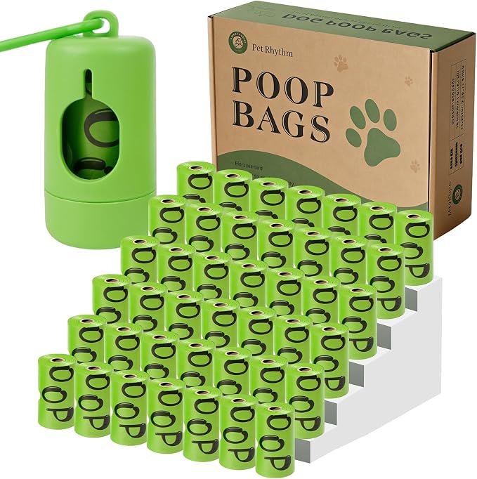 Poop Bags for Dogs 630 Bags 13x9 in Extra Large with Dispenser, Guaranteed Leak Proof and Extra Thick, Fragrance Bags for Dog Walking and Cat Litter