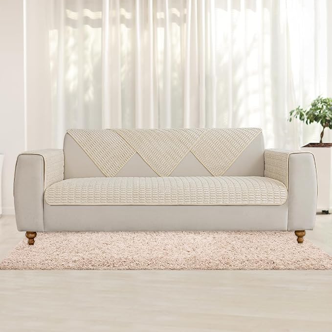 Muamar Dog Bed Cover Sofa Protector,Anti Slip Waterproof Sofa Covers for Living Room Couch Covers,Sofa Mat,Seat Cover, Dog Mat,Pet Pad for Furniture 1 Piece (40x60 inch, Cream White)