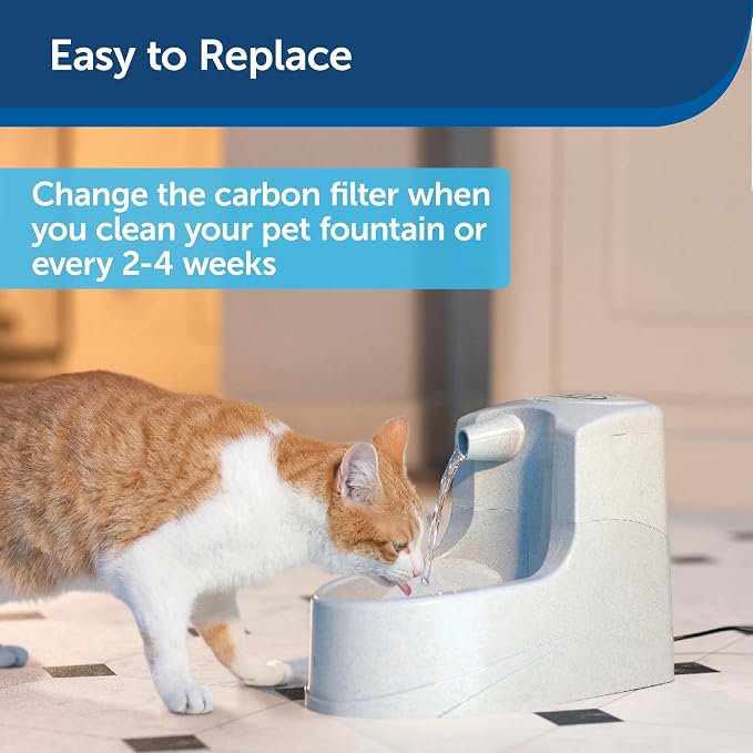 PetSafe Drinkwell Premium Replacement Carbon Filters, Dog and Cat Water Fountain Filters (Pack of 120)