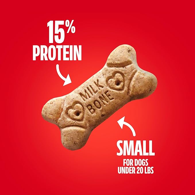 Milk-Bone Crunchy Small Dog Treats, 24 Oz. Boxes, Original Beef Flavor (Pack of 12)