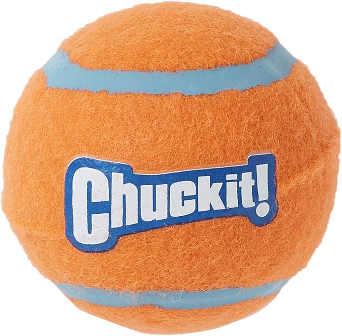 Chuckit! Dog Tennis Ball Dog Toy, Medium (2.5 Inch Diameter) for dogs 20-60 lbs, Pack of 4