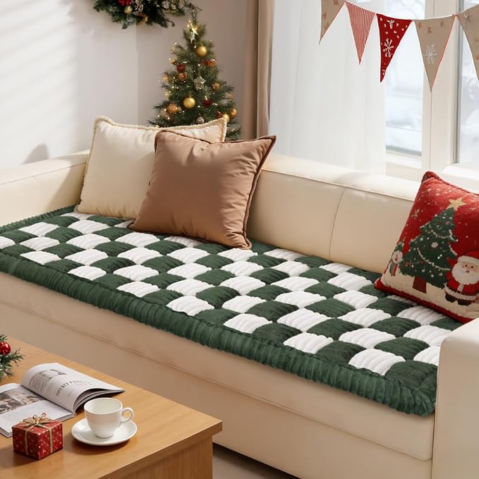 Couch Cushion Cover for dogs Sofa Cover Washable Pet Love Seat Couch Covers for Sofa Slipcovers Couch Protector Blanket for Dogs Sofa Cushion Covers for Pets Washable Pad Green 70x210cm/27.6x82.7in