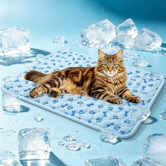 Cooling Mat for Dogs, Q-Max>0.5 Reusable Washable Dog Cooling Pad, Non-Toxic Breathable Pet Cool Blanket, Portable Cooling Bed for Dogs Cats, Indoor Outdoor Summer Heat Relief, No Refrigeration Needed