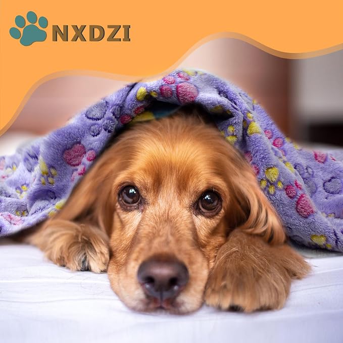 Dog Blankets for Medium Large Dogs Washable, 3 Pack Pet Blanket Washable 41" x 31", Fuzzy Soft Puppy Throw Cover for Kennel Crate Bed