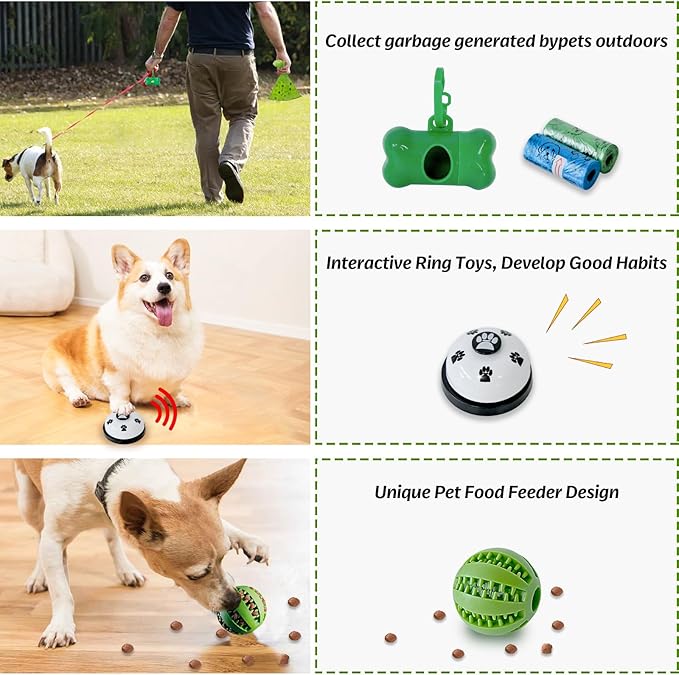 MRSOHRET 20Pcs Puppy Chew Toys for Teething, Dog Chew Toys with Rope Toy, Pet Dog Toothbrush, Treat Balls, Plush Toys and Squeaky Toys for Small Medium Dogs with Basket