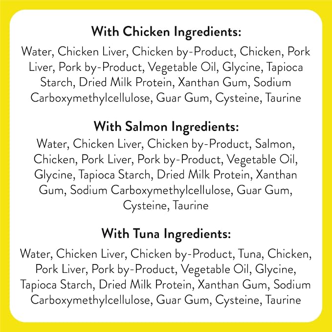 Temptations Creamy Puree Squeezable Lickable Cat Treats, Wet Cat Treats with Chicken, Salmon, and Tuna Variety Pack, 0.42 oz. Tubes, 24 Count, Pack of 2 (48 Total)