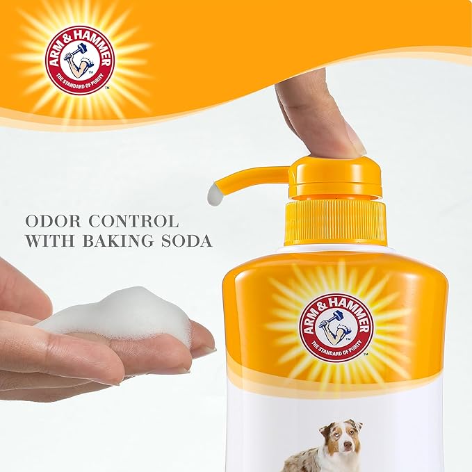 Arm & Hammer Ultra Fresh Charcoal Dog Shampoo with Rosemary Deep Cleansing Odor Control Baking Soda Deodorizing Pet Shampoo Pump Bottle Eucalyptus Mint Scent 24 FL OZ Single Bottle Dog Grooming