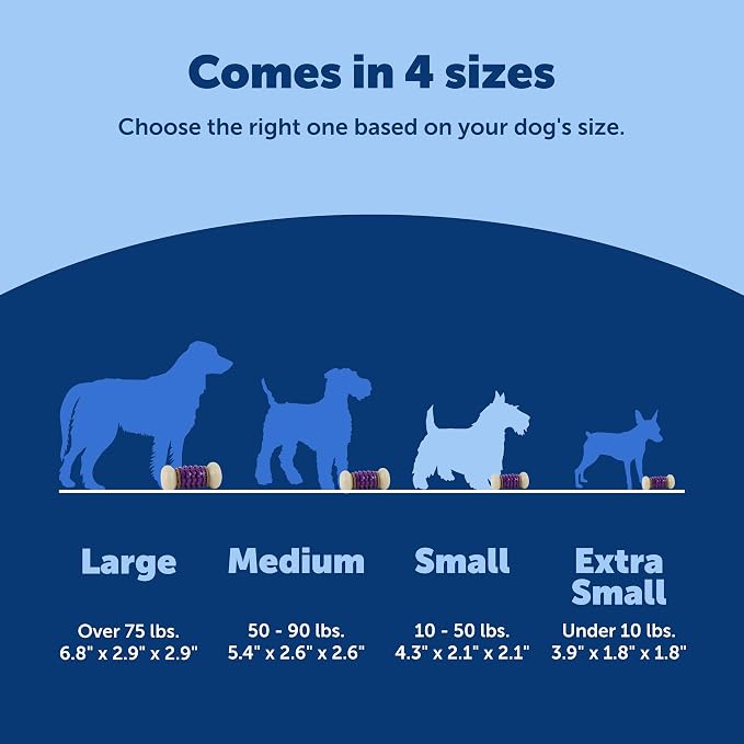 PetSafe Busy Buddy Nobbly Nubbly Treat Holding Dog Toy Strong Chewers Small