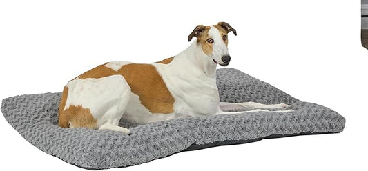 MidWest Homes for Pets Plush Ombe Swirl Dog Bed; Gray 54-Inch for Giant Breeds
