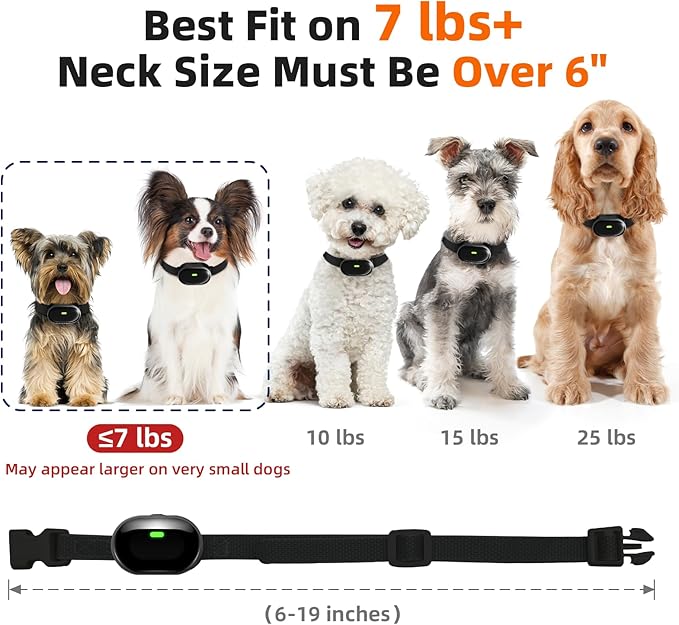 Shock Collar for Small Dogs, Ultra-Light & Slim Dog Training Collar with Remote, Tailored for Small Dogs 5-30lbs & Medium Dogs, 198-Level Precise Control, Waterproof, Rechargeable (Not Auto Collar)