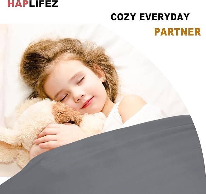 ‌Haplifez Sensory Bed Sheet, Sensory Compression Blanket‌, Weighted Blankets, Breathable Stretchable Bedding Fit, Lightweight Calming Sleep Solution, Dark Blue, 54"x60"