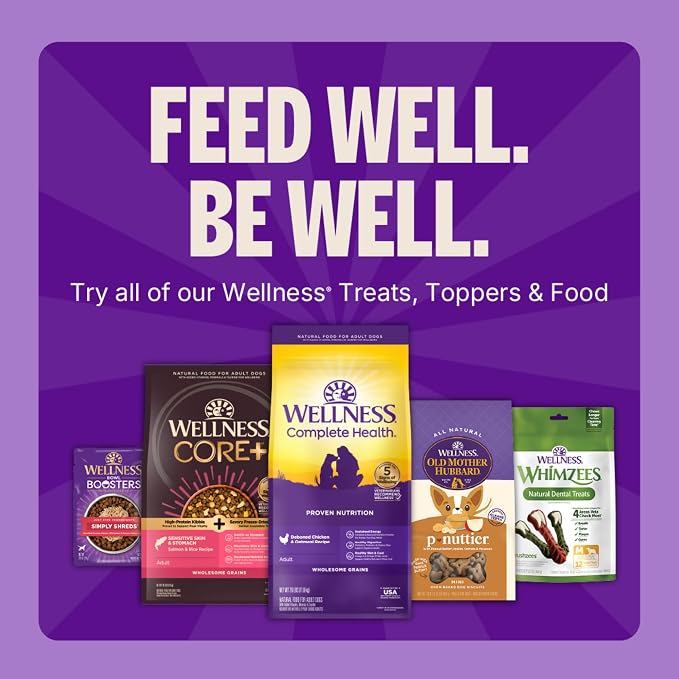 Wellness CORE Brainiac Soft Puppy Training Treats, Natural, Grain Free, Beef and Turkey Recipe, 5 oz Bag
