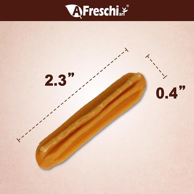 Afreschi Chicken Dog Treats, All Natural, Healthy & Easily Digestible, Grain-Free Puppy Chews, Low-Fat, Human Grade Training & Rewards Dog Snacks, Mini Sticks, 24 oz Pack