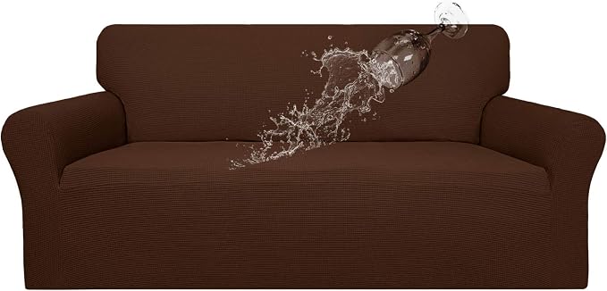 Easy-Going 100% Waterproof Couch Cover, Dual Waterproof Sofa Cover, Stretch Jacquard Sofa Slipcover, Leakproof Furniture Protector for Kids, Pets, Dog and Cat (Sofa, Coffee)