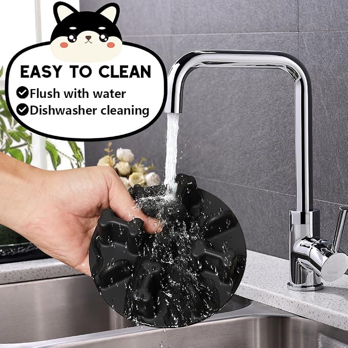 Soft Silicone Anti-Choking Puzzle Slow Feeder Insert for Dogs, Compatible with Regular Elevated Dog Bowls