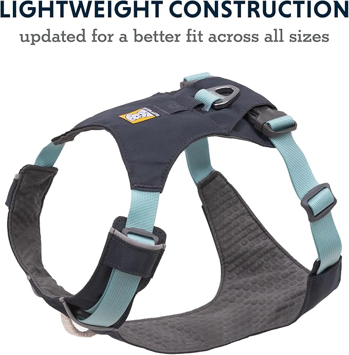 Ruffwear, Hi & Light, Everyday Lightweight Dog Harness, Trail Running, Walking, Hiking, All-Day Wear, Basalt Gray, XX-Small