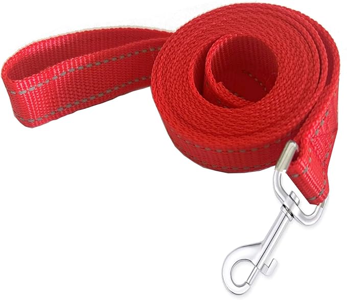 Reflective Dog Leash 4Ft /6 Feet Long, 3/4 Inch Wide, for Small and Medium Dogs