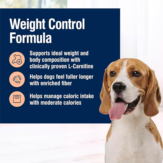 Blue Buffalo True Solutions Weight Control Natural Dry Dog Food for Adult Dogs, Chicken, 11-lb. Bag