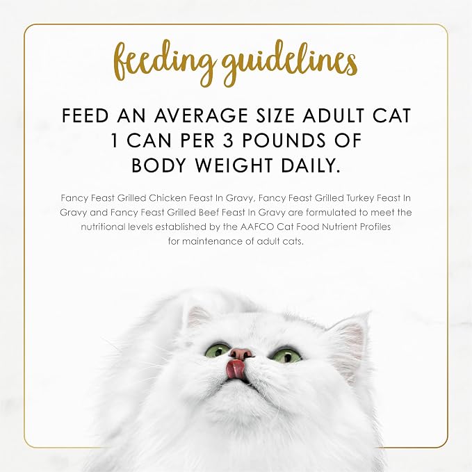 Purina Fancy Feast Grilled Wet Cat Food Poultry and Beef Collection Wet Cat Food Variety Pack - (Pack of 30) 3 oz. Cans