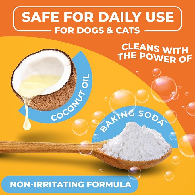 Paw Science Dog & Cat Teeth Cleaning Wipes - Dental Finger Wipes for Cats & Dogs - Pet Toothbrush & Tooth Brushing Kit - Effective Teeth Cleaner (Mint)