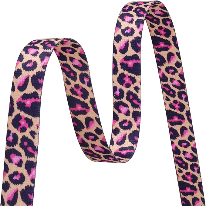 Mihqy Dog Collar and Leash Set with Bohemia Floral Tribal Geometric Patterns - Soft Ethnic Style Collar Adjustable for Small Medium Large Dogs(Pink Leopard Set,XS)