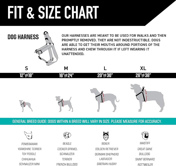 Wolfgang Heavy Duty Adjustable Dog Harness, Pull-Tested for Walking & Training, WildWolf Print, Medium