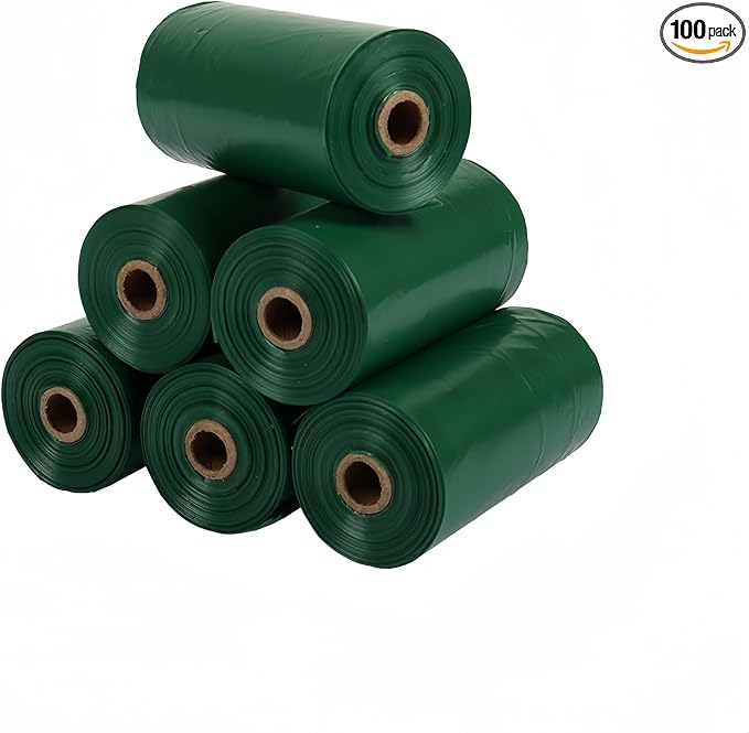 Green Dog Waste Bags, Extra Thick and Leak-Proof Poop Bags for Dogs&Cats (Green(90 count）)