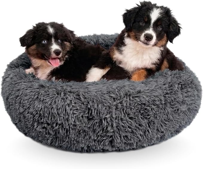 Active Pets Large Dog Bed, Calming Orthopedic Pet Bedding for Anxiety Relief, Joint Support & Comfort, Washable Dog Furniture, M 45lbs, Dark Grey