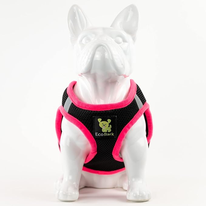 EcoBark Step in Dog Harness Reflective Soft Ultra Padded Mesh Dog Harnesses for XXS, XS, Small, and Medium Dogs Eco-Friendly Comfort Secure Halter No Pull Adjustable Pet Vest