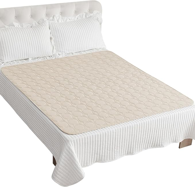 ZNSAYOTX Ultimate Cozy Blankets (68"x82") 100% Waterproof Bed Mat Blanket for Dog Pets, Couch Sofa Protector with Non-Slip Back Washable Durable, Pee Scratch Proof Easy to Clean (Beige)