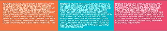 Meow Mix Paté in Gravy Wet Cat Food Variety Pack, Surf n’ Turf Patés 2.75 Ounce (Pack of 12)