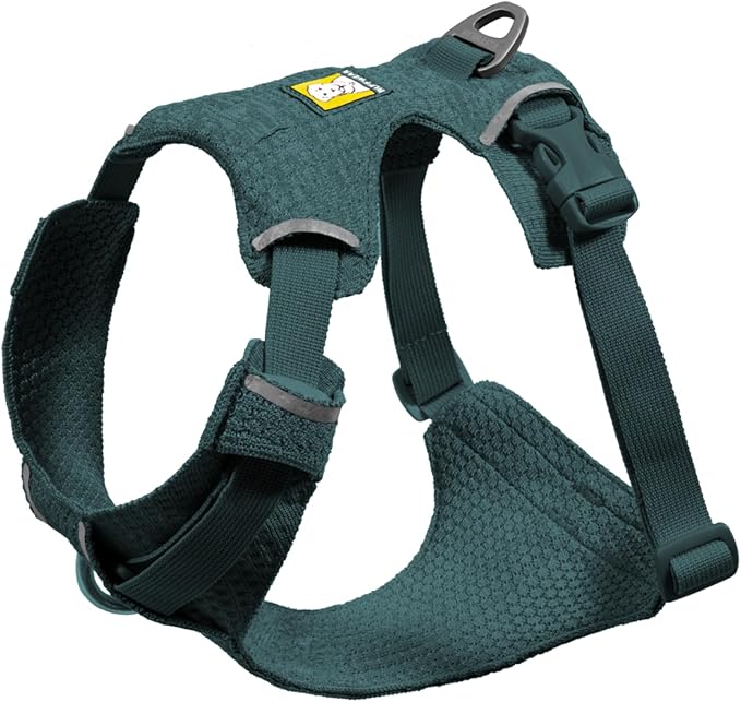 Ruffwear, Front Range Flex Dog Harness, Engineered Knit Construction for Ultimate Fit and Mobility, Lightweight Flexible Everyday Harness with Dual Leash Clips, Deep Teal, Medium
