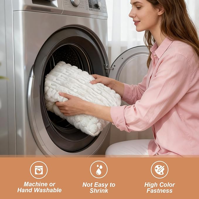 Waterproof Dog Couch Cover, Non Slip Pet Sofa Protector, Thick Fuzzy Couch Cover for Dogs, Machine Washable Furniture Protector, Scratch Resistant Pet Couch Mat(White, 28" x 59"/70 x 150cm)