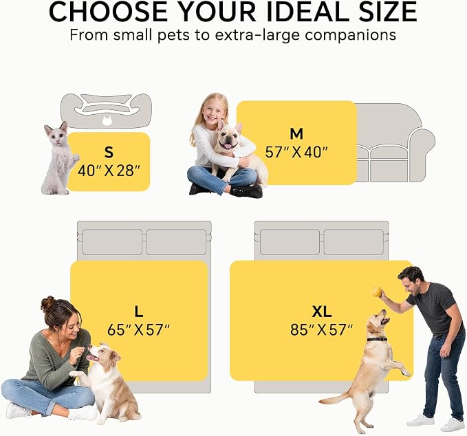 Luciphia Waterproof Dog Blanket, Leakproof Large Pet Blanket for Couch Sofa Bed Furniture Cover Protector, Washable Soft Sherpa Fleece with 3D Jacquard, Cozy Calming Reversible, Sage Green, 65"x57"