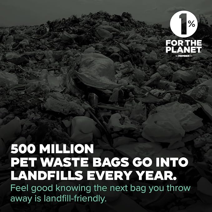Doggy Do Good - 120 Count, Next Pet Waste Bags for Dogs - Heavy-Duty Dog Waste Bags Made with 65% Recycled Plastic - Landfill-Friendly, Unscented, Eco-Accelerated Formula - Leak-Proof - Extra Thick
