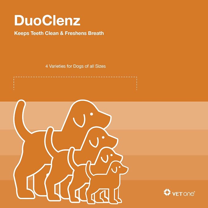 Vet One DuoClenz Rawhide Dental Hygenic Chews for Dogs, 30-Count Bag (Extra Large Dogs)