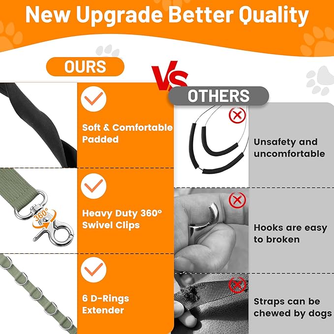 Dog Grooming Belly Strap - Dog Grooming Loops for Table Arm Extender with Clamp Extension Loop Bathing Restraint Leash No Sit Haunch Holder for Small & Medium Dogs Hair Cutting Washing (Army Green)