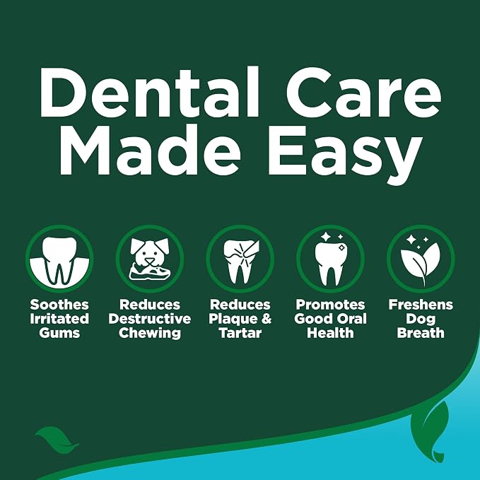 Vet's Best Dog Toothpaste & Dog Toothbrush, Dental Kit, Plaque Remover for Teeth, Whitens Teeth, Freshens Canine Breath, Veterinarian Formula, Finger Toothbrush Included