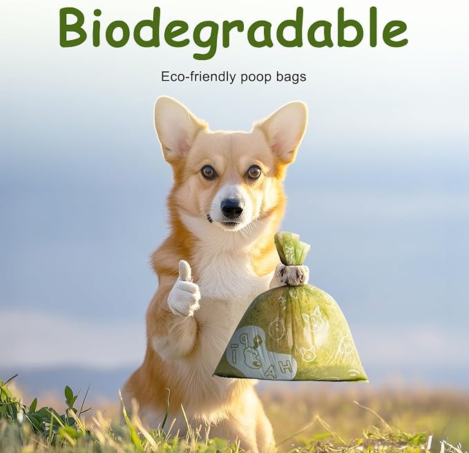 IUI Dog Poop Bags 160 Count, Lavender Scented Dog Waste Bags, 13"x9" Thick Leak-Proof Heavy Duty Pet Waste Bags for All Dogs, 8 Refill Rolls (Green)