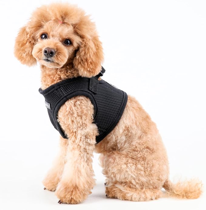 Puppia Soft Vest Dog Harness - Black - X-Large