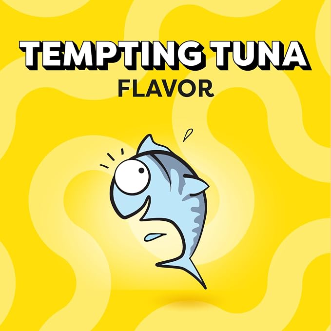 Temptations Jumbo Stuff Crunchy and Soft Cat Treats, Tempting Tuna Flavor, 2.5 oz. Pouch (Pack of 12)