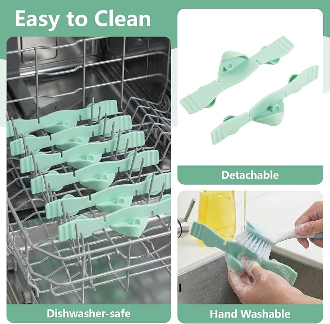 Silicone Dog Slow Feeder Bowl Insert with Suction Cups, Cuttable Food-Grade Lick Mat Divider Fits Stainless Steel Ceramic Glass Dog Bowls, Helps Slow Down Eating, Green