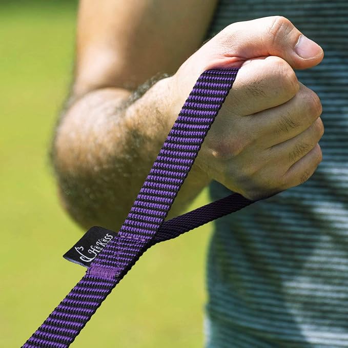 Hi Kiss Dog/Puppy Obedience Recall Training Agility Lead - 15ft 20ft 30ft 50ft 100ft Training Leash - Great for Training, Play, Camping, or Backyard(20ft,Black_Purple)