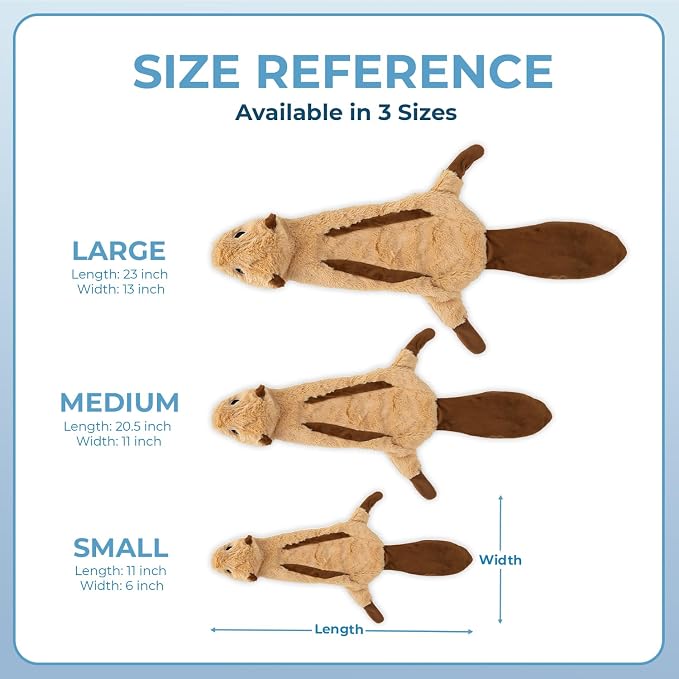 Best Pet Supplies Squeaky Dog Toys with Soft Durable Fabric for Small, Medium and Large Pets Interactive Toy for Indoor Play, Supports Active Biting and Play - Monkey, Squirrel, Large