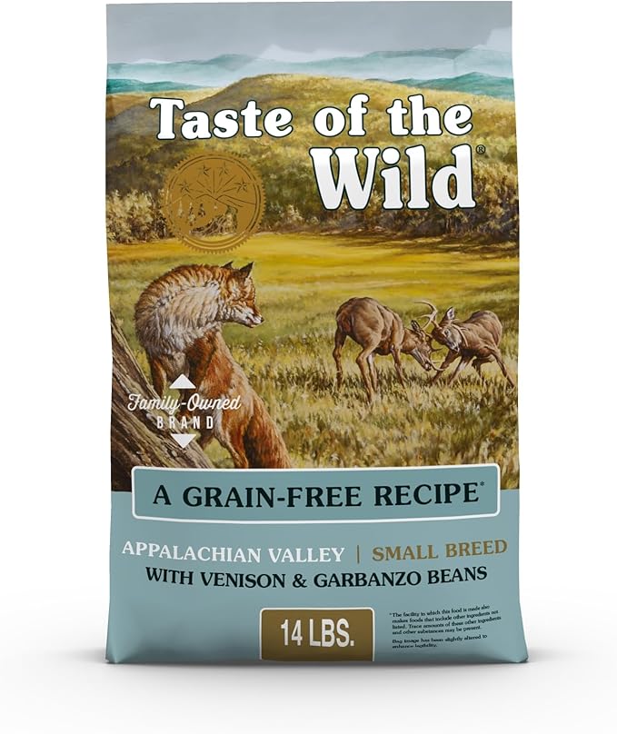 Taste of the Wild Appalachian Valley Adult Small Breed High Protein Grain-Free Recipe with Venison & Garbanzo Beans Dry Dog Food 14lb